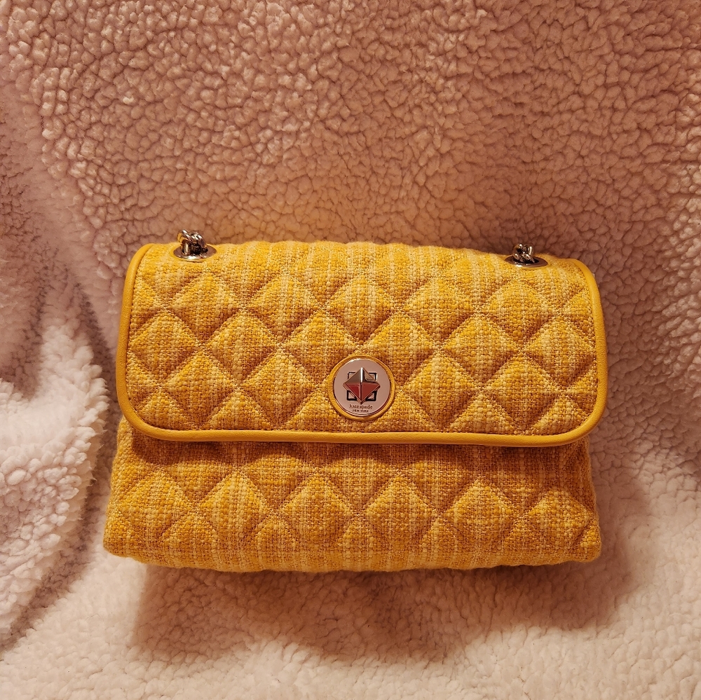 Kate Spade Natalia Medium Flap Shoulder Bag YELLOW